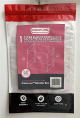 Evoretro PET Display Case Protector for Pokémon Booster Box (1-Pack)
