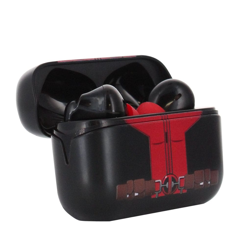 Marvel Holdems Mini Holder & Wireless Headphones Deadpool with TWS Buds Pro 10 cm