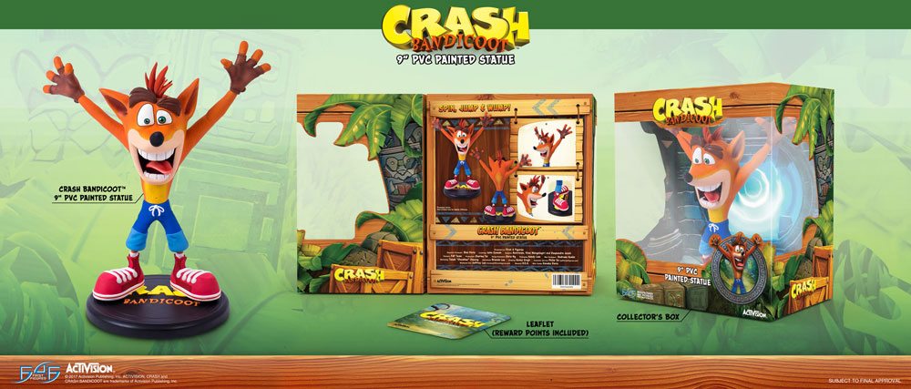 Crash Bandicoot N. Sane Trilogy PVC Statue Crash Bandicoot 23 cm