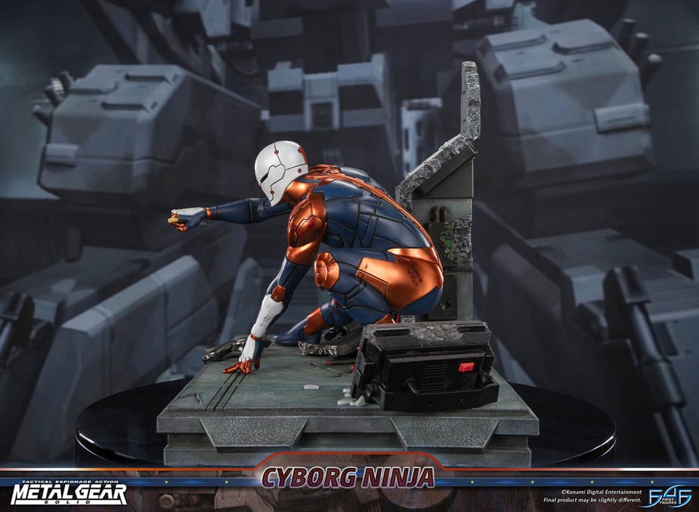 Metal Gear Solid Statue Cyborg Ninja (Gray Fox) 41 cm