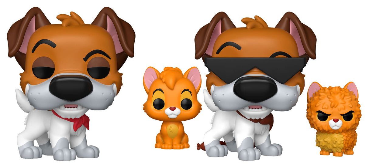 Oliver & Co. POP!&Buddy Movies Vinyl Figures Dodger w/Oliver w/Chase 9 cm Assortment (6)