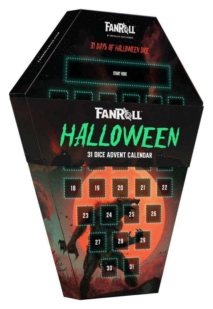 Halloween Advent Calendar 31 Days Dice Goblin Werewolf 2026