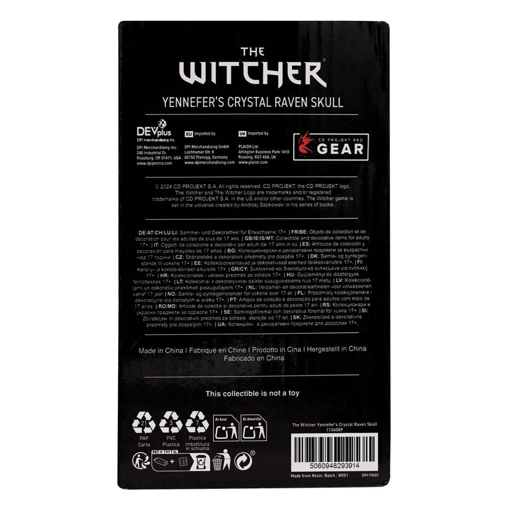 The Witcher 3 Replica Crystal Skull 12 cm