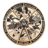 Dungeons & Dragons Pin Badge Alignment Spinner Coloured Limited Edition