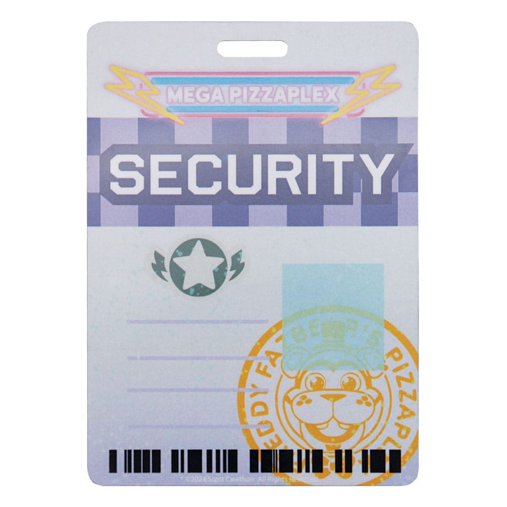 Five Nights at Freddy´s Replica Security Badge Antique Brass Edition