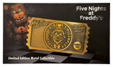 Five Nights at Freddy’s Replica Pizzaplex Opening Night Ticket Limited Edition 16 x 8 cm