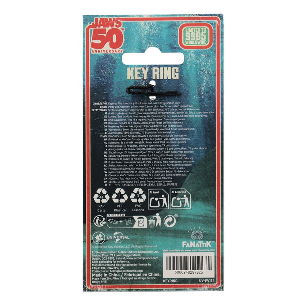 Jaws Keychain 50th Anniversary Regatta Boat Tour Limited Edition