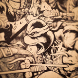 Teenage Mutant Ninja Turtles Art Print Comic Limited Edition 42 x 30 cm