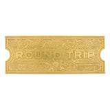 Polar Express Replica Train Ticket 24k Gold Plated Limited Edition