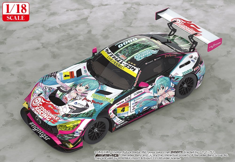 Hatsune Miku GT Project Vehicle 1/18 Good Smile Hatsune Miku AMG 2019 Ver. 26 cm