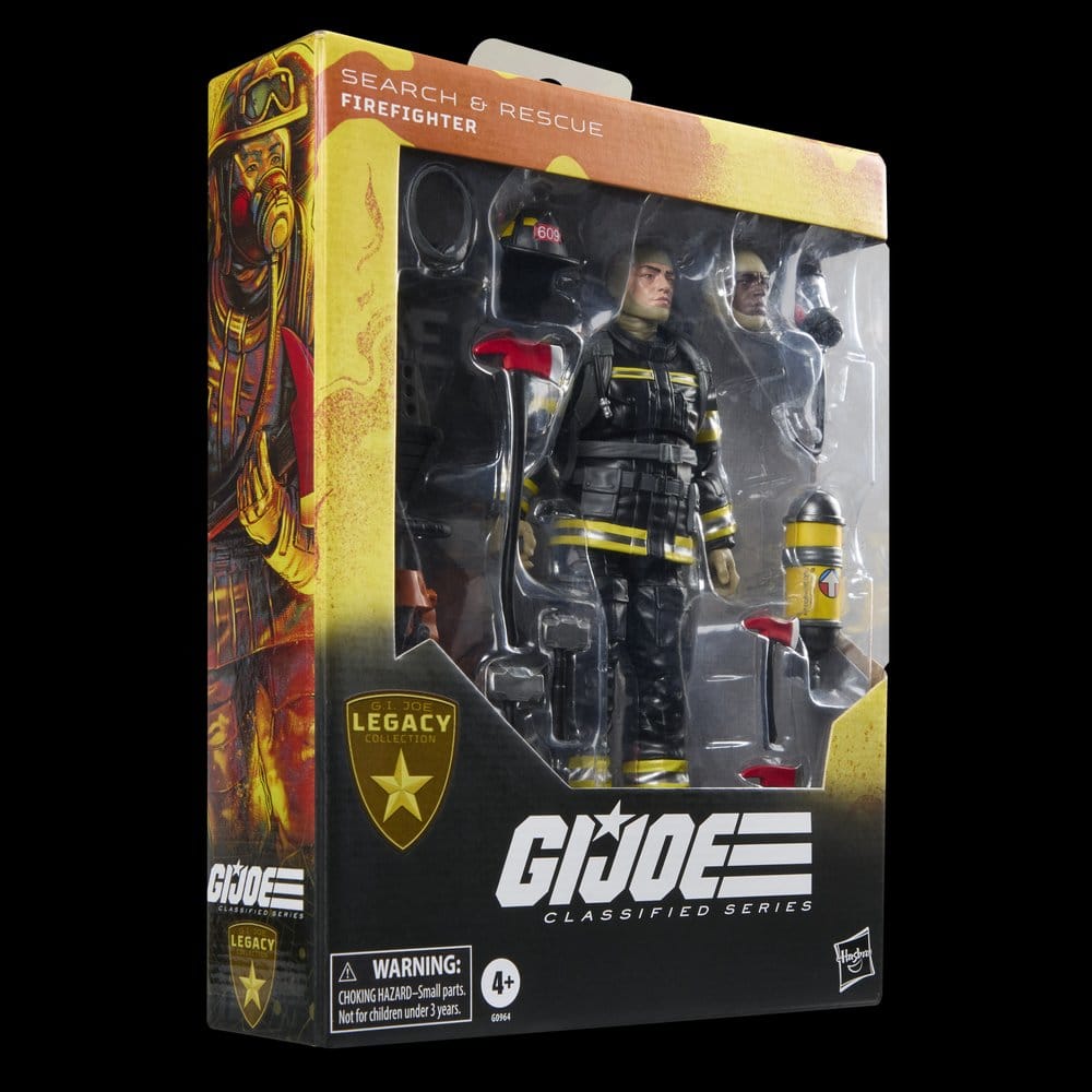 G.I. Joe Classified Series Legacy Collection Action Figure Search & Rescue Firefighter 15 cm