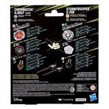 Beyblade X and Star Wars Collab Chewbacca 4-80LF vs. Stormtrooper 5-70B