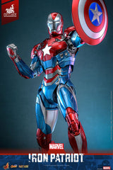 Marvel Comic Diecast Masterpiece Action Figure 1/6 Iron Patriot Hot Toys Exclusive 32 cm