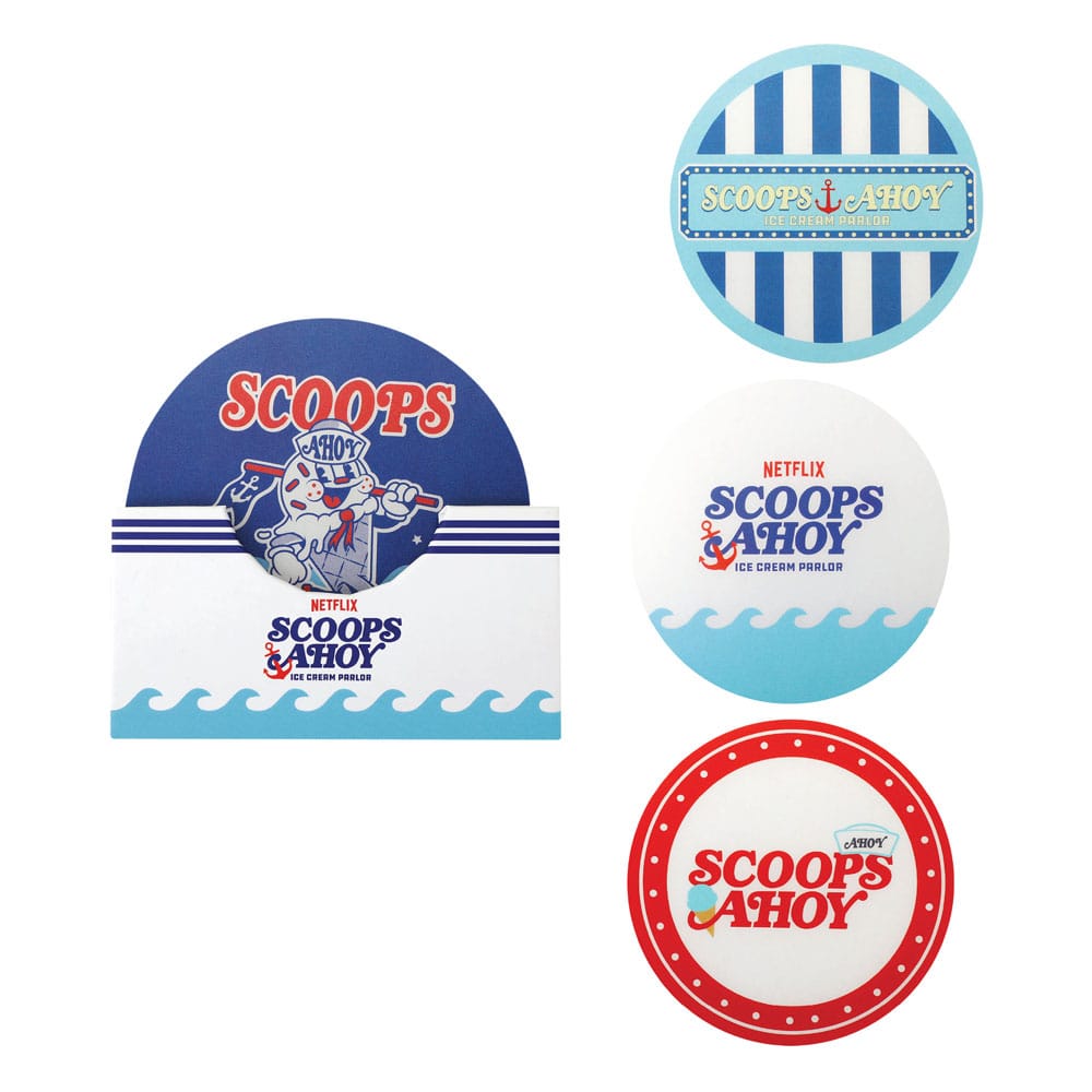 Stranger Things Scoops Ahoy Coaster 4-Pack