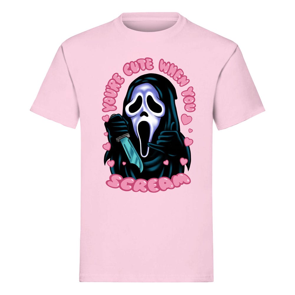 Scream T-Shirt Ghost Face You're Cute when you Scream Size L