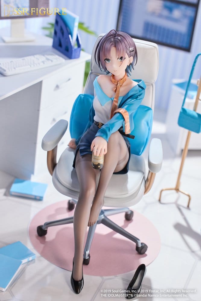 Idolmaster Shiny Colors x Mahjong Soul SSR PVC Statue 1/7 Asakura Tooru Leisurely Grace Ver. 21 cm