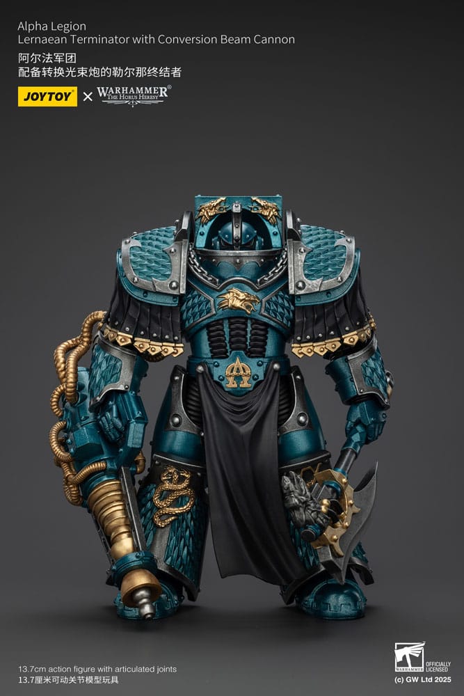 Warhammer The Horus Heresy Action Figure Alpha Legion Lernaean Terminator with Conversion Beam Cannon 20 cm