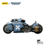 Warhammer 40,000 Raider-pattern Combat Bike Space Wolves with twin-linked bolt rifles 22 cm