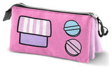 Sanrio Triple Pencil case Hello Kitty Gashapon Pink