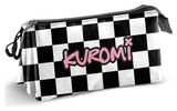 Sanrio  Triple Pencil case Kuromi Black & White
