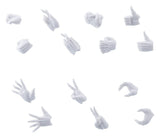 Megalomaria Unlimited Universe Model Kit Accessory Set Ex Hand Unit Female Type A WHITE Ver.