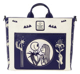 The Nightmare Before Christmas by Loungefly Backpack and Tote Bag Jack Skellington & Sally Night Sky