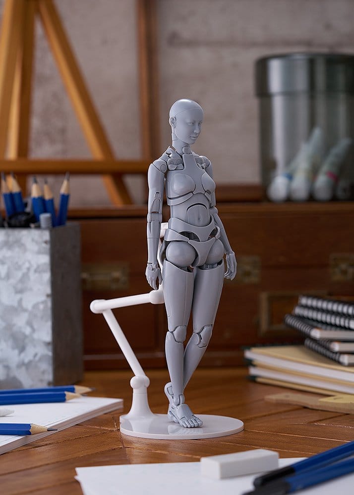 Figma Action Figure Nishimura Style Drawing Doll Olive Gray 21 cm