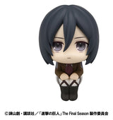 Attack on Titan Look Up PVC Statues Levi Cleaning up Ver. & Mikasa Ackerman (with gift) 11 cm