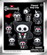 Skelanimals 3D PVC Bag Clips Series 1 Blind Bag Display (24)
