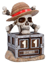 One Piece Perpetual Calendar Luffy Jolly Roger 16 cm