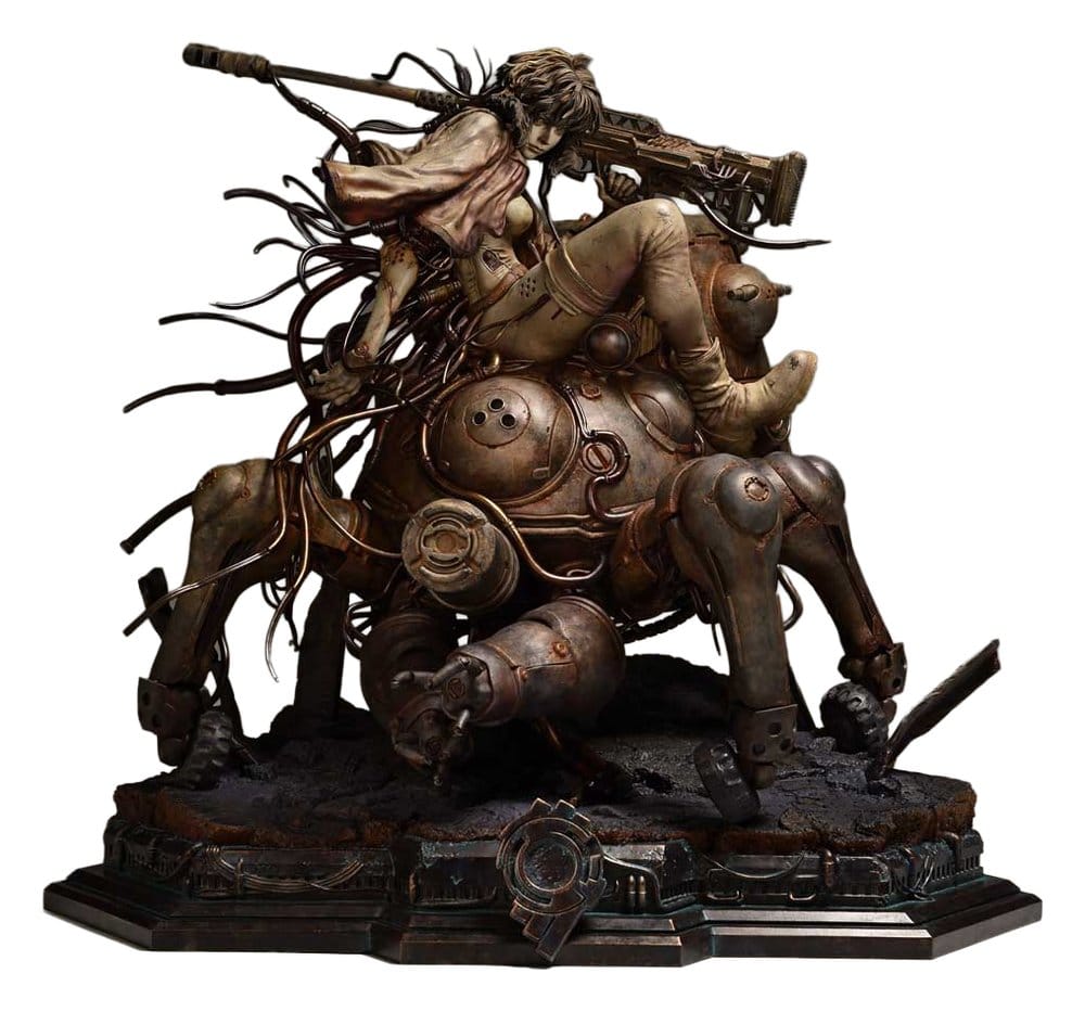 Ghost in the Shell Stand Alone Complex The Legend of Beauty and the Beast Statue 1/4 Motoko Kusanagi & Tachikoma Art by Entei Ryu Bonus Version 53 cm