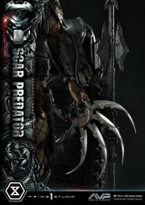The Alien vs. Predator Museum Masterline Series Statue 1/3 Scar Predator Deluxe Bonus Version 93 cm