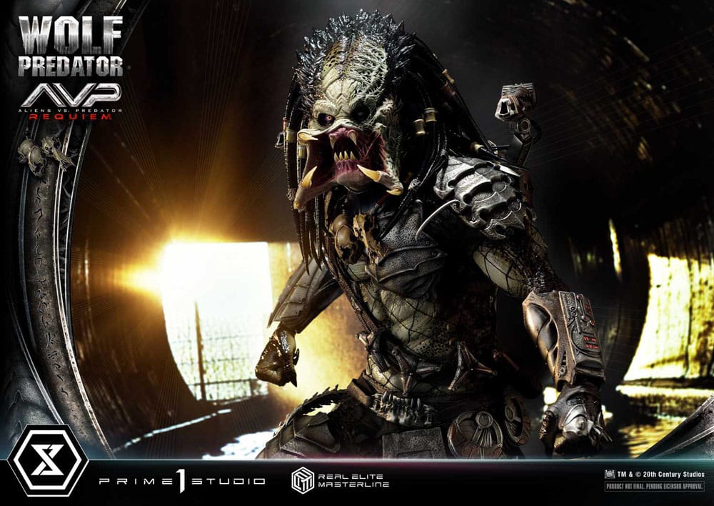 Alien vs. Predator Real Elite Masterline Series Statue 1/3 Requiem Wolf Predator 95 cm