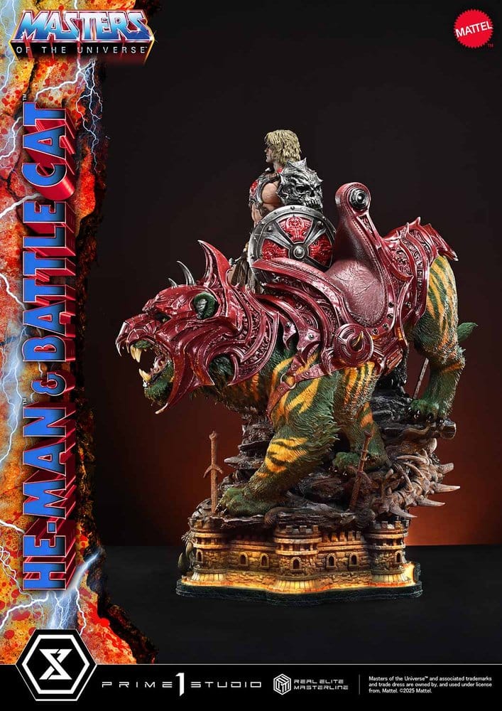 Masters of the Universe Real Elite Masterline Series Statue 1/4 He-Man & Battle Cat 86 cm
