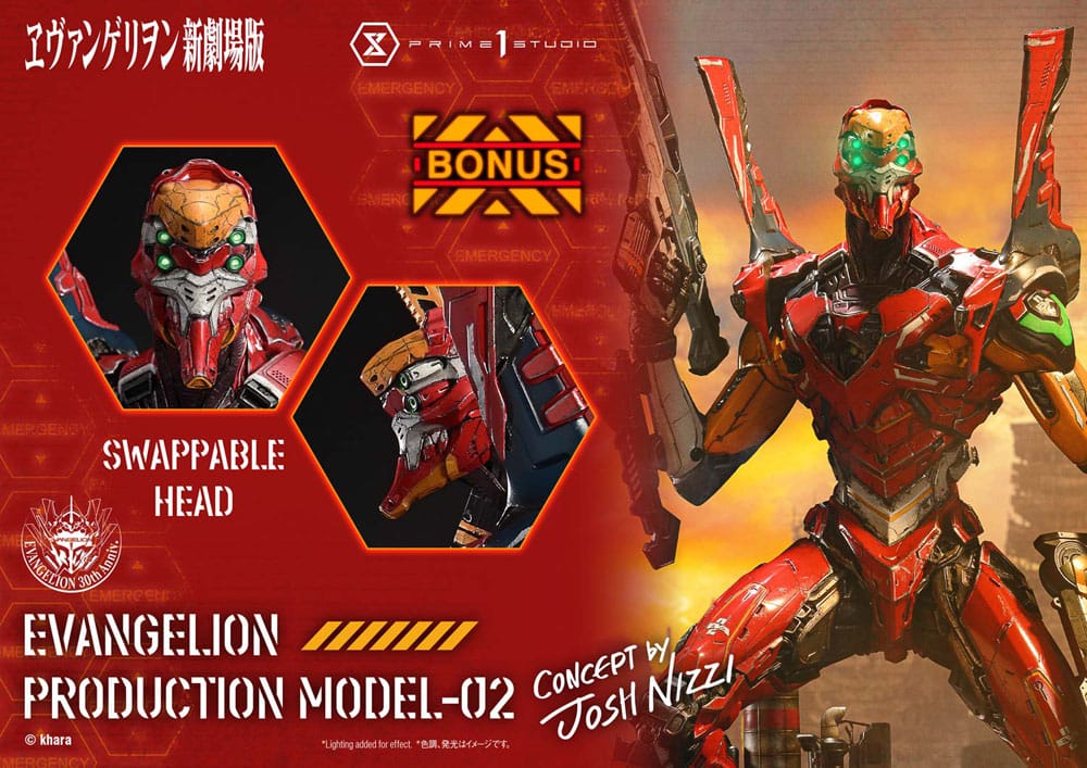 Rebuild of Evangelion Ultimate Diorama Masterline Series Statue Evangelion Production Model-02 (Concept By Josh Nizzi) Deluxe Bonus Version 73 cm