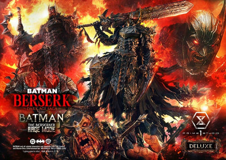 DC Comics Ultimate Premium Masterline Series Statue 1/4 Batman (Comics) Batman: The Berserker Rage Mode Deluxe Version 93 cm