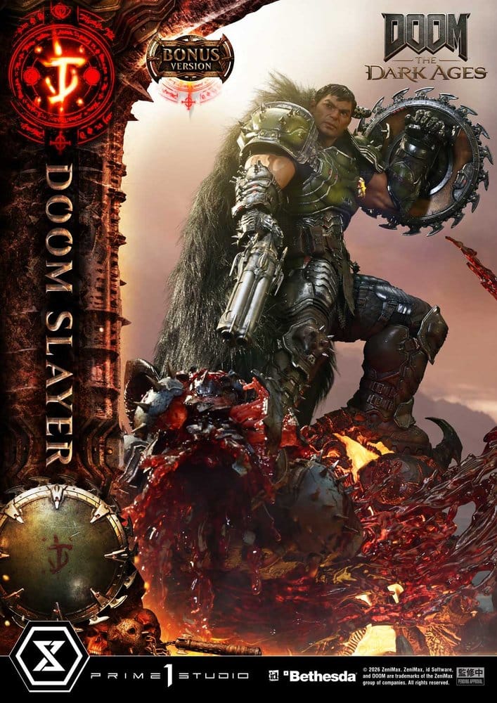 DOOM: The Dark Ages Ultimate Premium Masterline Series Statue 1/4 DOOM Slayer DX Bonus Version 77 cm