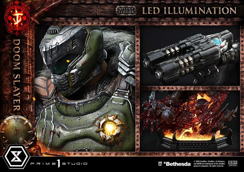 DOOM: The Dark Ages Ultimate Premium Masterline Series Statue 1/4 DOOM Slayer DX Bonus Version 77 cm
