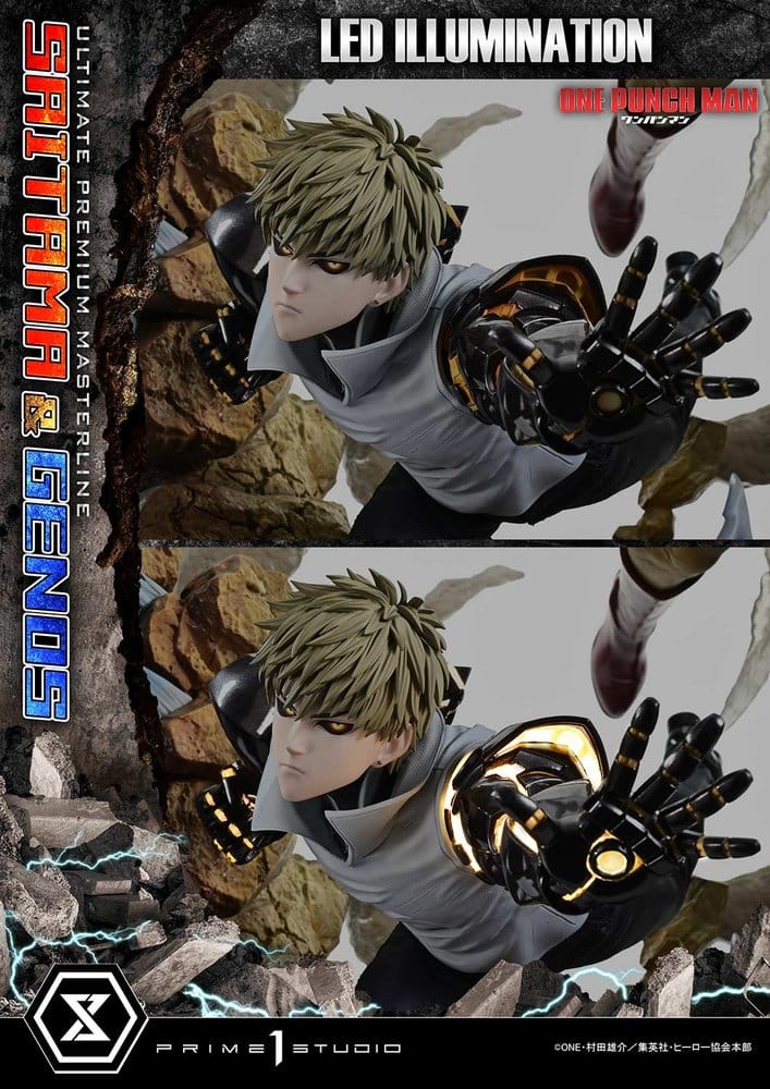 One-Punch Man Ultimate Premium Masterline Series Statue 1/4 Saitama & Genos Deluxe Version 73 cm