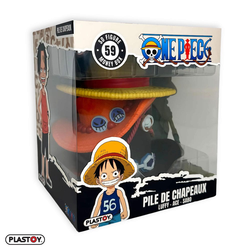 One Piece Coin Bank Stack of Hats