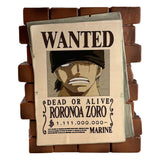One Piece Coin Bank Zoro Wanted