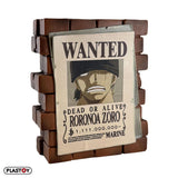 One Piece Coin Bank Zoro Wanted