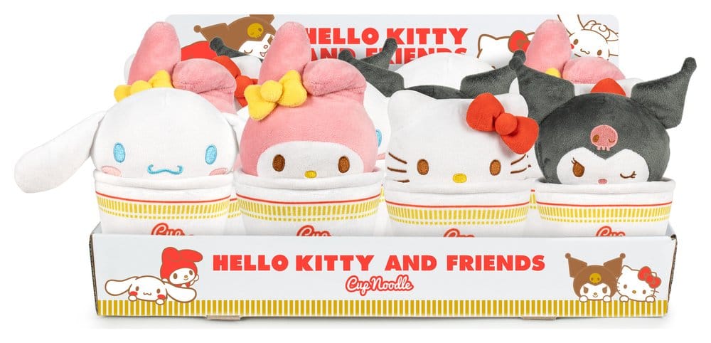 Hello Kitty &amp; Friends Plush Figures - Cup Noodles 16 cm Assortment (24)