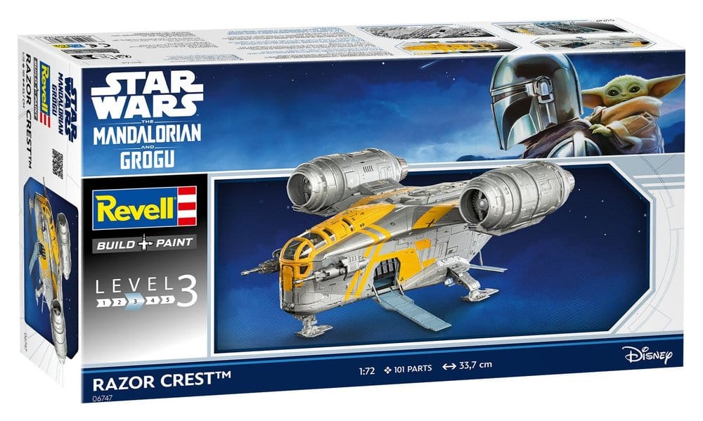 Star Wars The Mandalorian and Grogu Revell Model Kit 1/72 Razor Crest 34 cm