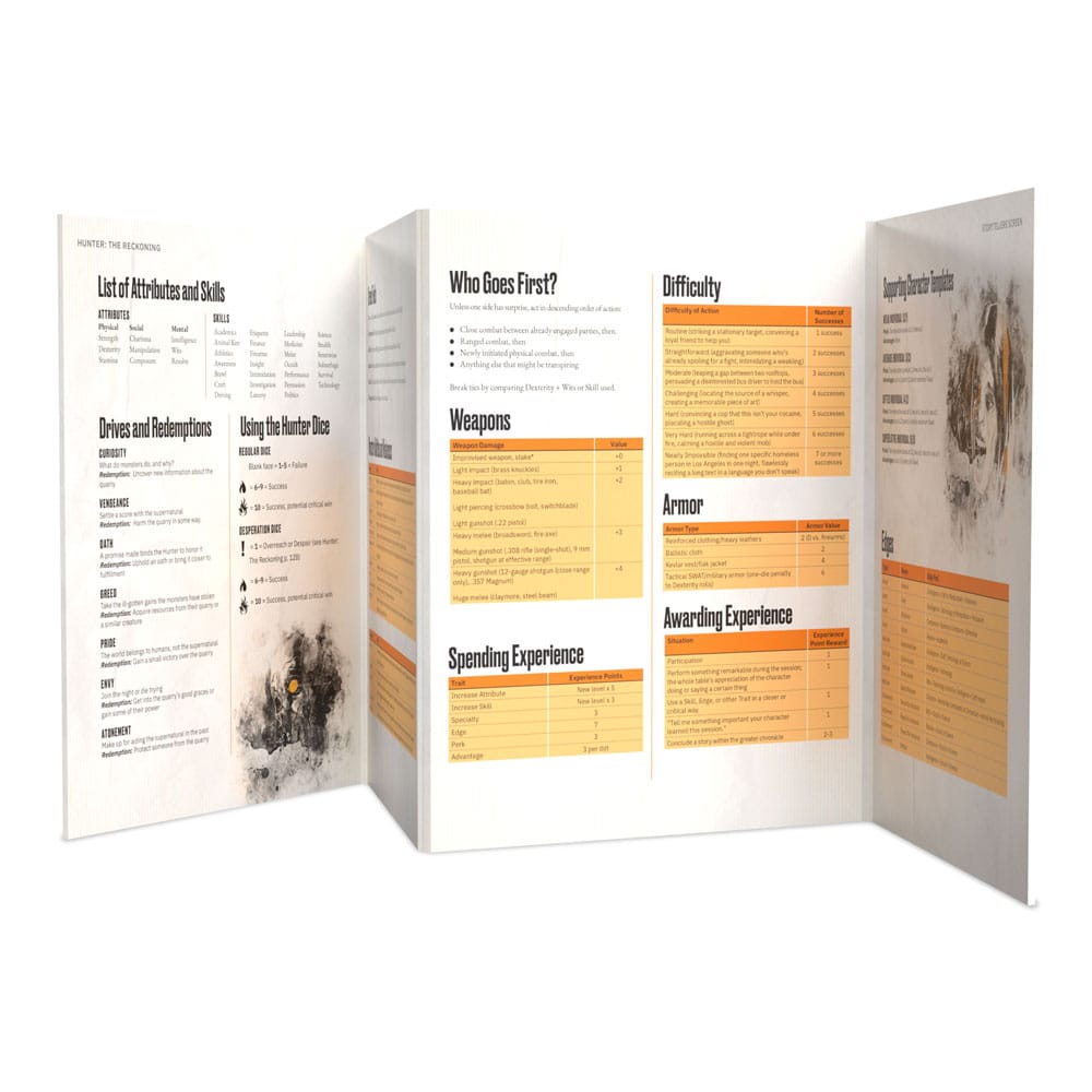 Hunter: The Reckoning 5th Edition RPG Storyteller's Screen Kit *Englische Version*