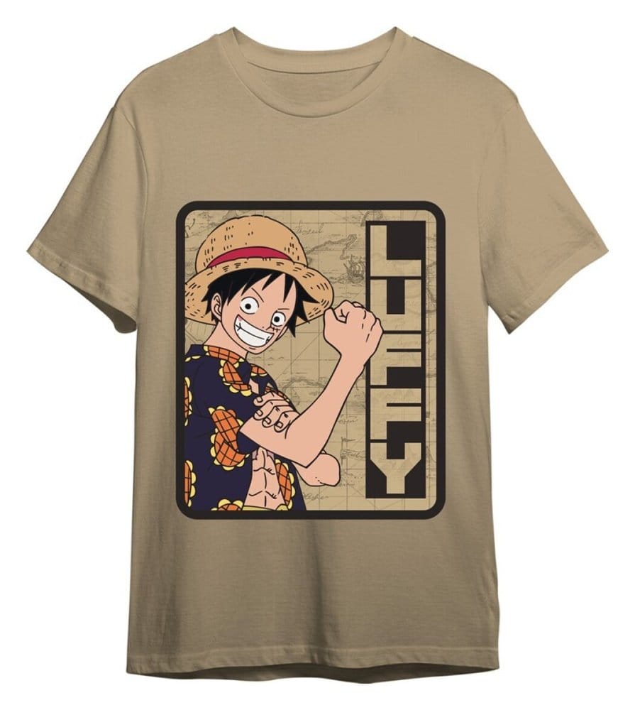One Piece T-Shirt Monkey D. Luffy Sand Size XL