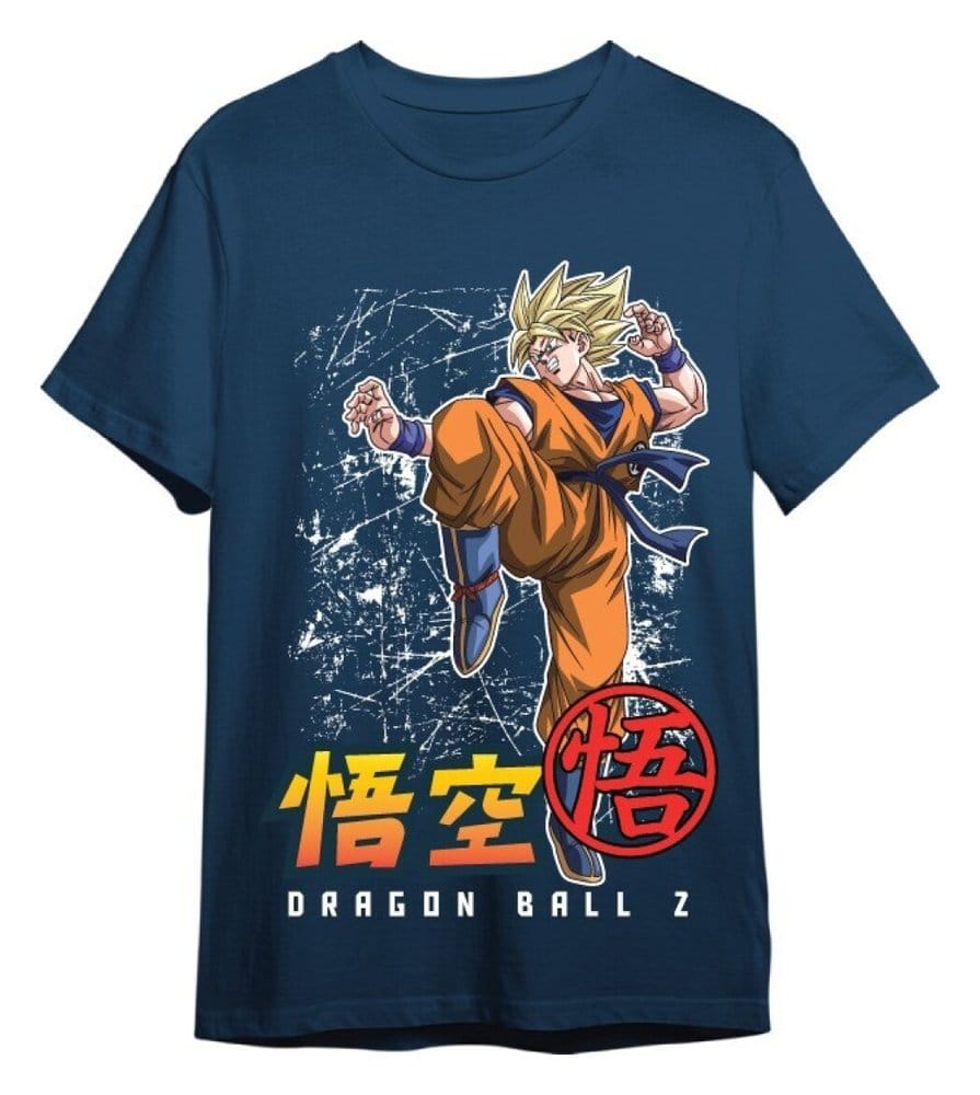 Dragon Ball Z T-Shirt Goku Super Saiyan Denim Size L