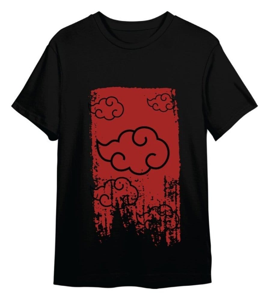 Naruto Shippuden T-Shirt Akatsuki Black Size XL