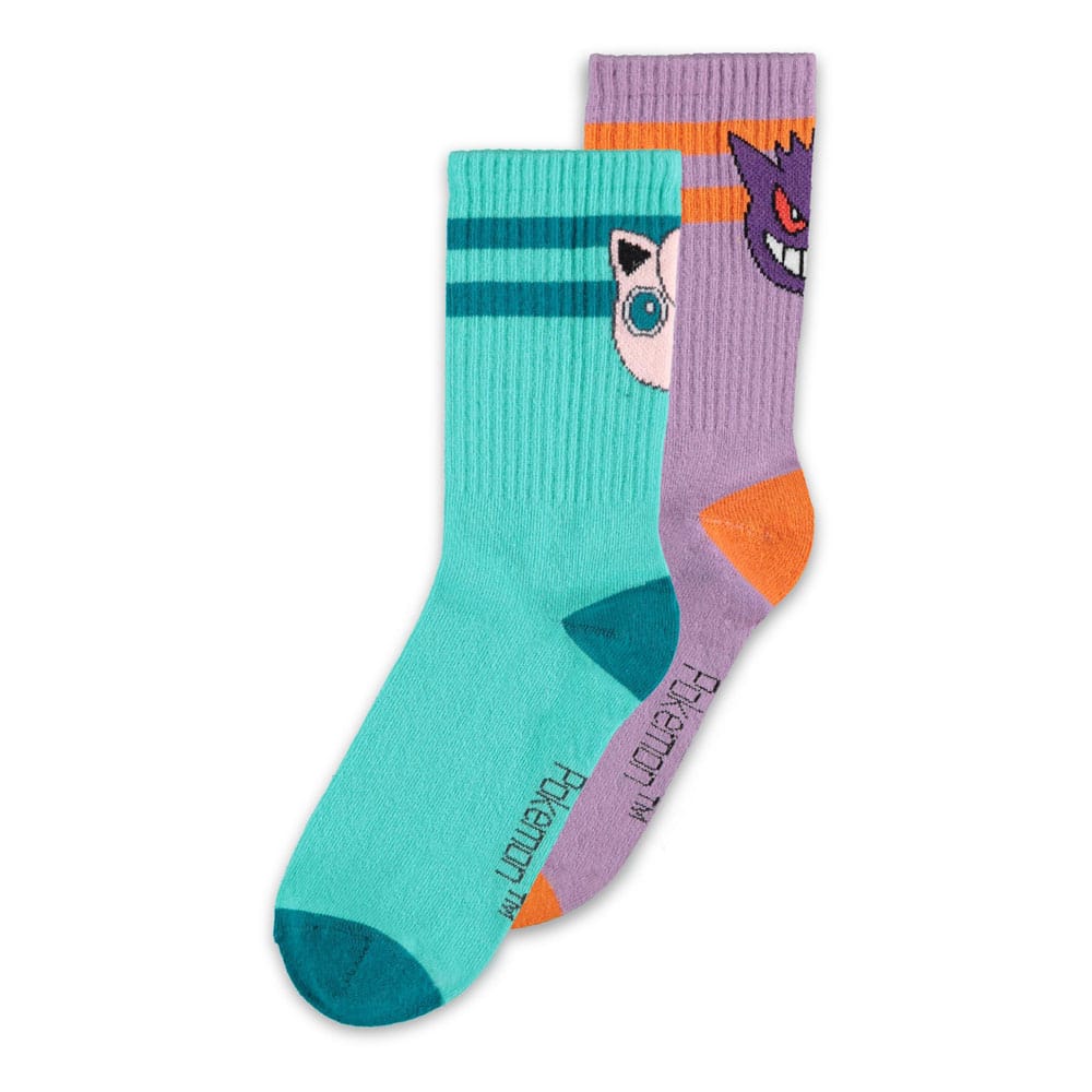 Pokémon Socks 2-Pack Heads Grey 39-42