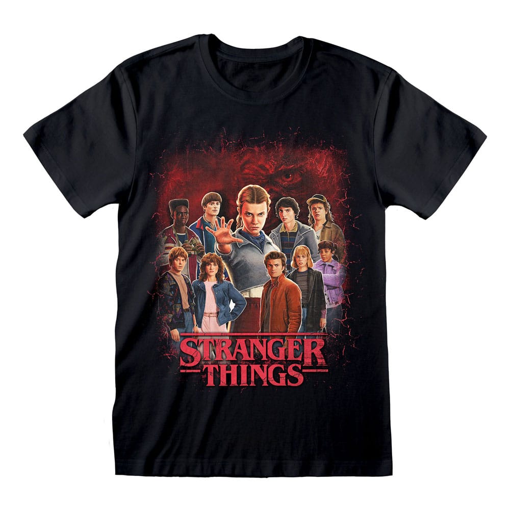 Stranger Things T-Shirt Group of all Characters Size S